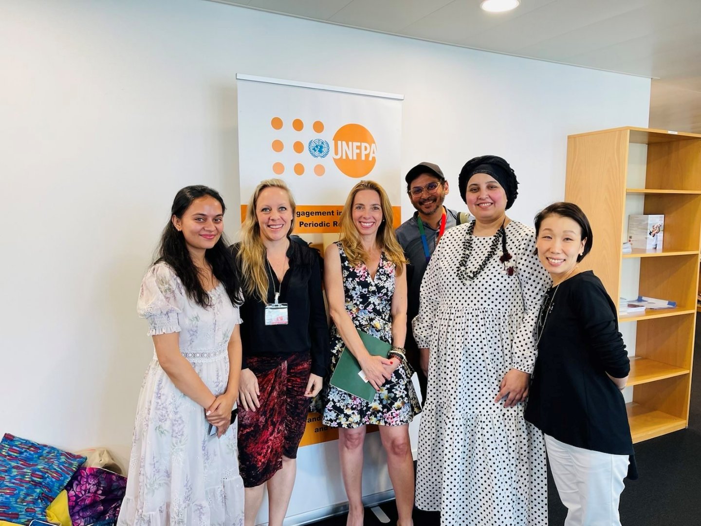 Hiromi Kusano (far-right) and APA members with UNFPA Geneva Hiromi Kusano (far-right) and APA members with UNFPA Geneva